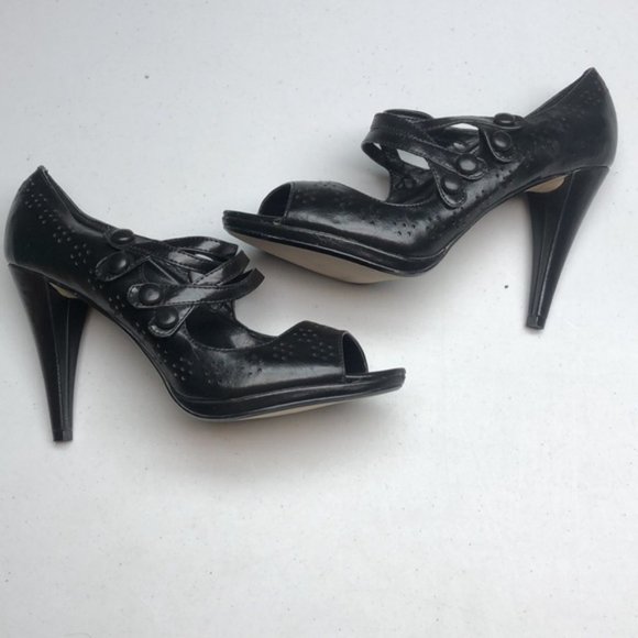 NWT ANN MARINO BLACK HEELS 7.5 ⭐️ - Picture 3 of 11